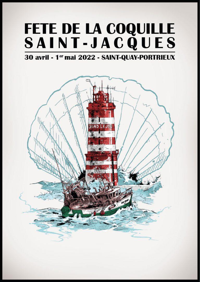Affiche de la Fête de la Coquille Saint-Jacques 2022