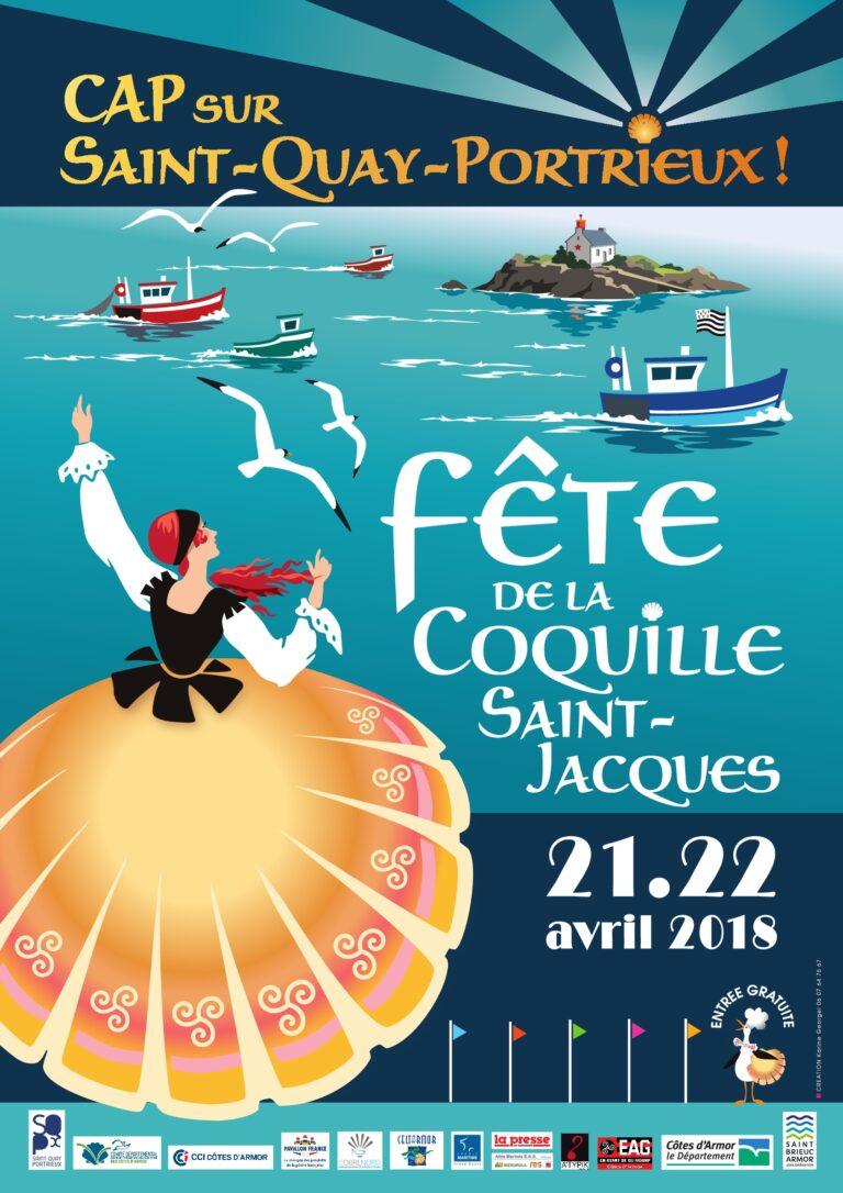 Affiche de la Fête de la Coquille Saint-Jacques 2018