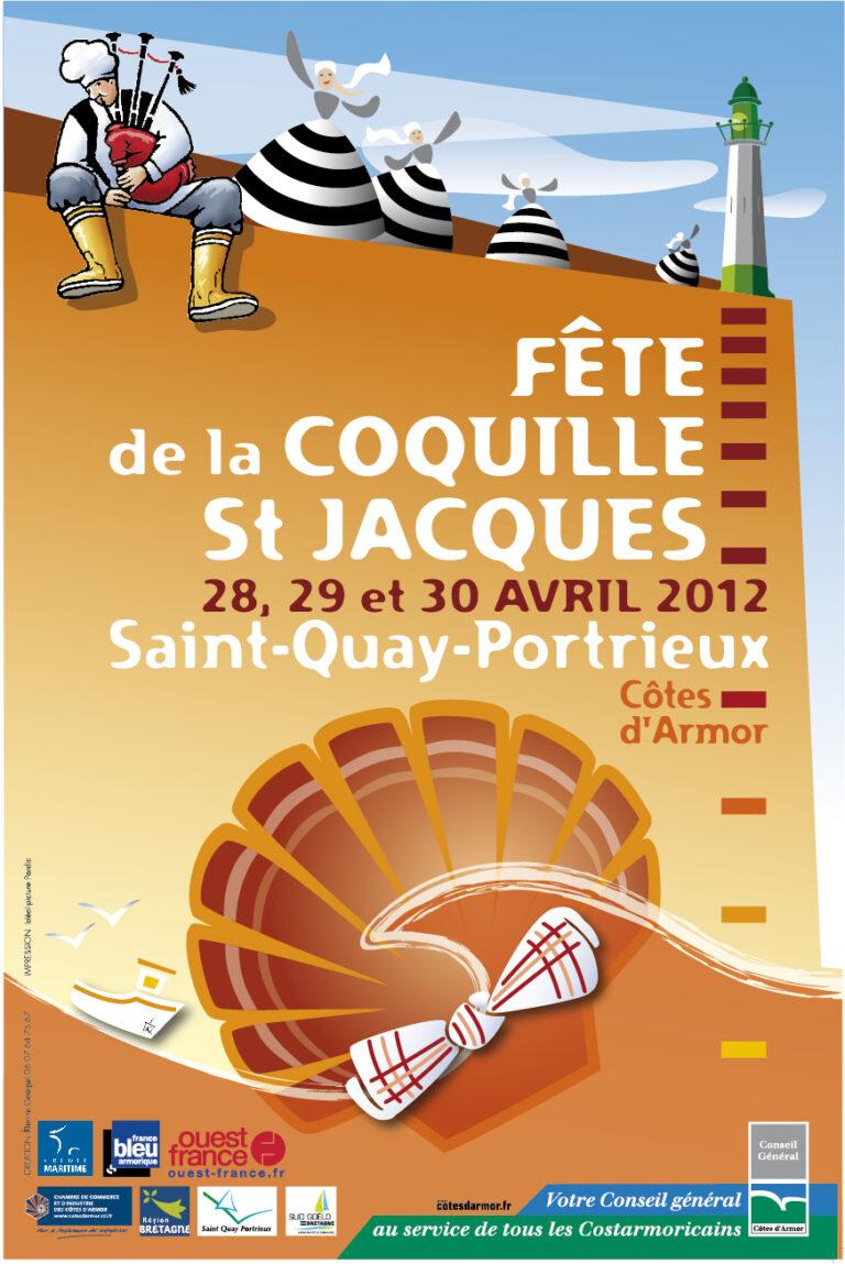 Affiche de la Fête de la Coquille Saint-Jacques 2012