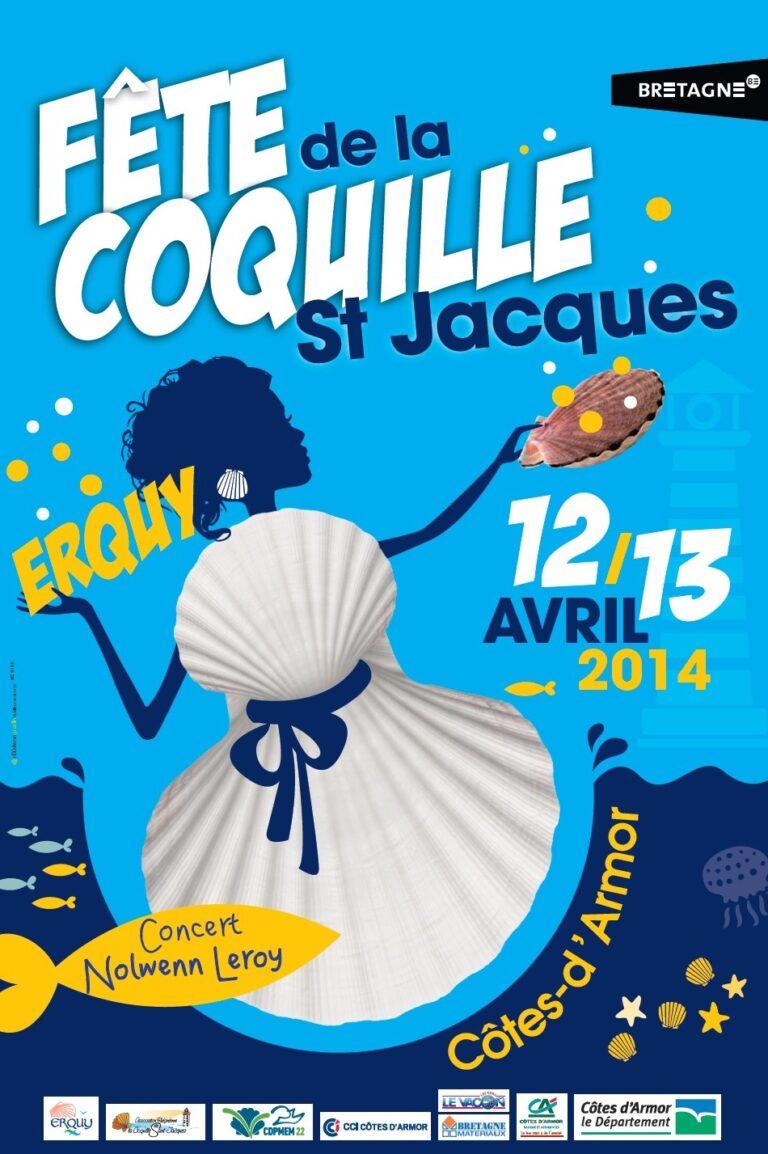 Affiche de la Fête de la Coquille Saint-Jacques 2014