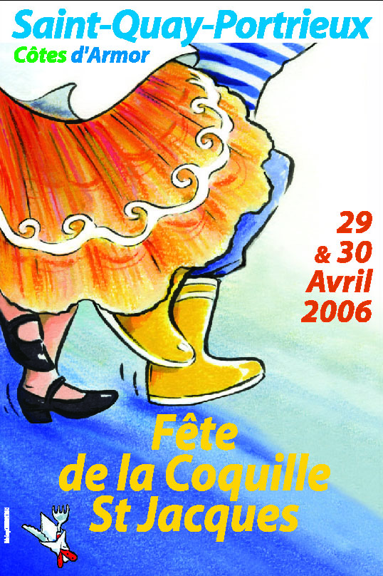 Affiche de la Fête de la Coquille Saint-Jacques 2006